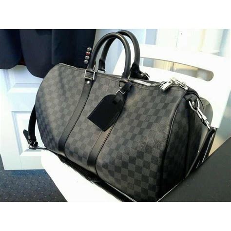 louis vuitton black bag gold|louis vuitton black checkered bag.